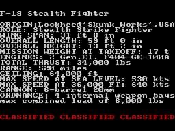 F-19 Stealth Fighter