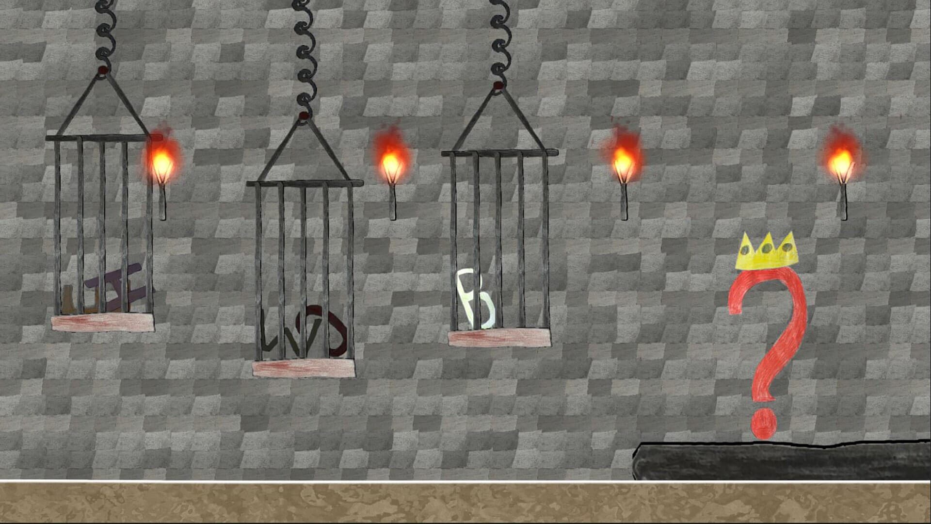 A Difficult Game About Letters