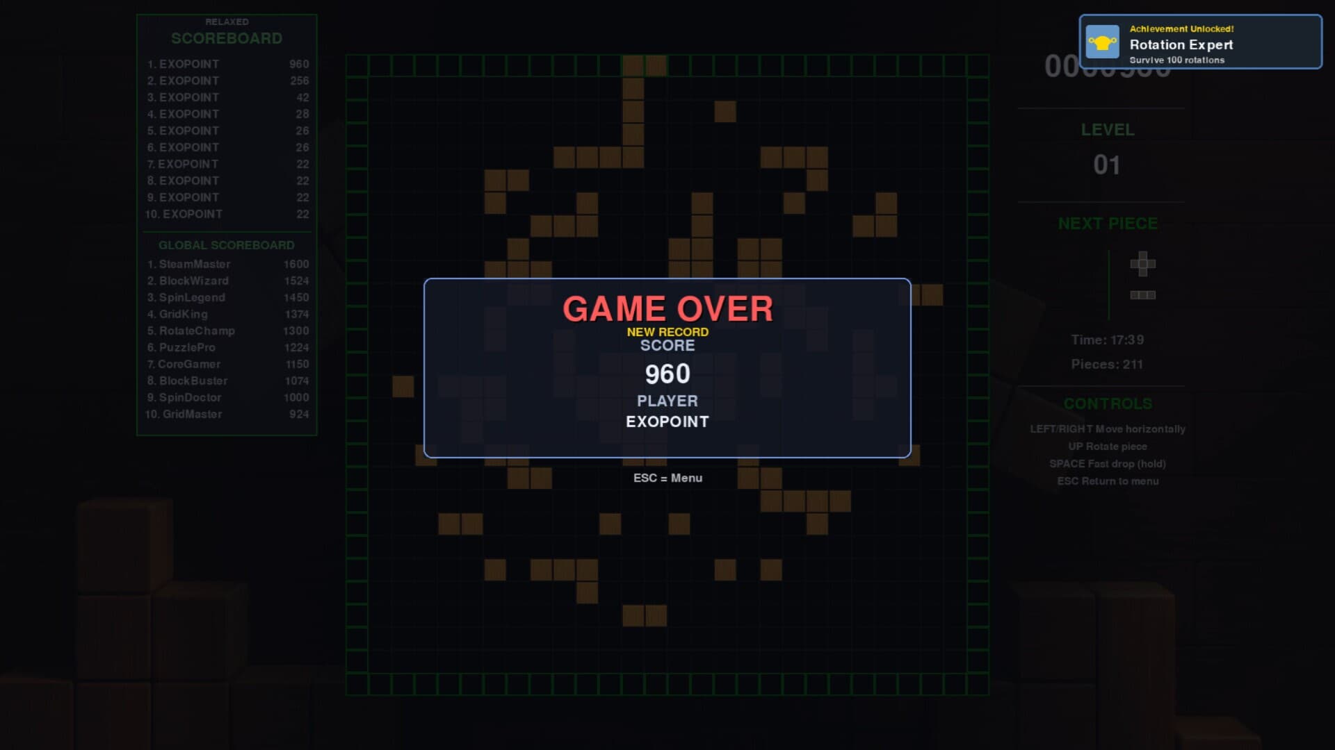 SpinGrid: Core Block Puzzle